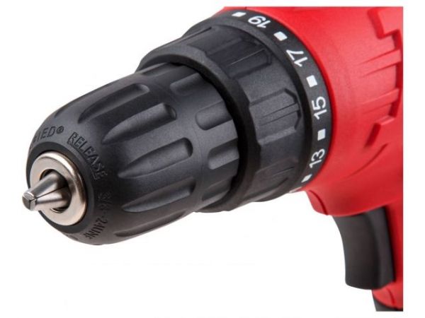 Дрель-шуруповерт WORTEX LX DR 1023-1 в кор. 280 Вт, 28 Нм, 2 скор., быстрозажимной патрон: 10 мм(Шнур 4 мм, шурупы до 6 мм)