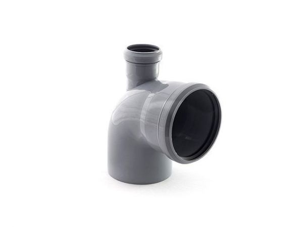 Колено ВК  110/50х87 вых.вверх РТП(Угол для внутренней канализации)