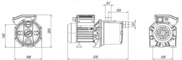 Насос поверхностный самовсасывающий Джилекс Джамбо 3002 60-35 Н, корпус из нержавеющей стали