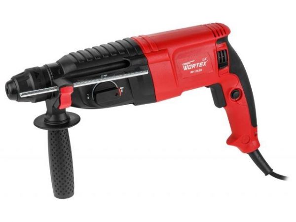 Перфоратор WORTEX LX RH 2628 в чем. 800 Вт, 2.8 Дж, 26 мм, 3 режима, SDS-plus, Vario-lock(вес 3.0 кг)