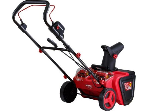 Снегоуборщик WORTEX CST 5036 в кор. ALL1 SET XLT БЕСЩЕТ., 36 В, ширина 50 см(2х4 Ач акб, 2 слот. 2 А з/у, глубина 25 см, дальность выброса 7 м, фары, с рег.желоба)