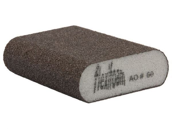 Губка абразивная 98х69х26мм Р60 Round Block Flexifoam(ЗАКРУГЛЕННАЯ)