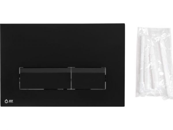 Инсталляционный сет 3 в 1 с кнопкой 313, AV Engineering(Кнопка - черная прямоугольная)
