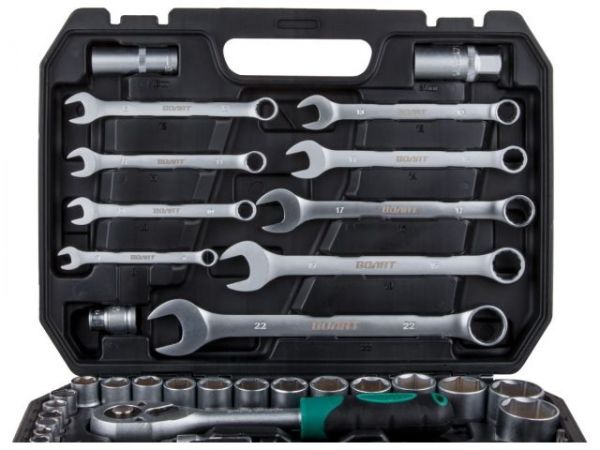 Набор головок и ключей 82пр. ВОЛАТ(1/4', 1/2', 6 граней)