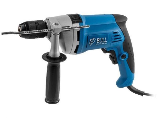 Дрель ударная BULL DR 1308 KL в кор. 850 Вт, БЗП металл 13 мм, 1 скорость, 0-2800 об/мин(0-44800 уд/мин)