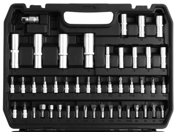 Набор головок и бит 94пр. TREK(1/4', 1/2', 6 граней)