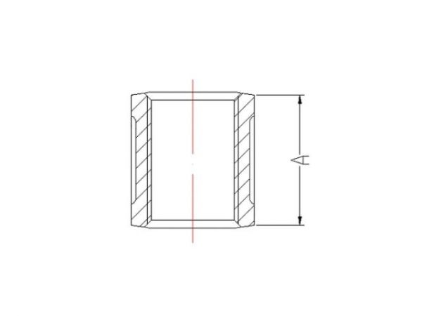 Муфта 1 1/2' вн.-вн. чугун оцинк., AV Engineering