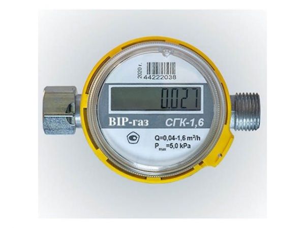 Счетчик газа ВIP-газ СГК-1,6 с НГ(Счетчик поверен, поставляется с номерным паспортом и допущен к эксплуатации в Республике Беларусь)