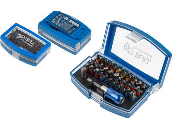Набор бит BULL IMB 32 Basic в кейсе(58-62 HRC, 32 предмета)