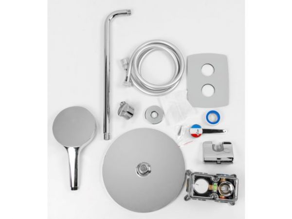 Душевая система (Lt) D35, серия Lotus хром, a-five(Встраиваемый, Излива нет, 1000 - 1200 мм.)