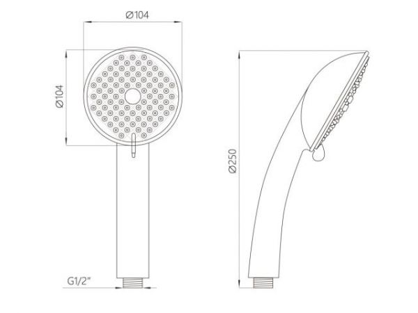 Душевая лейка, 5-функц. AVSSS-024 AV Engineering