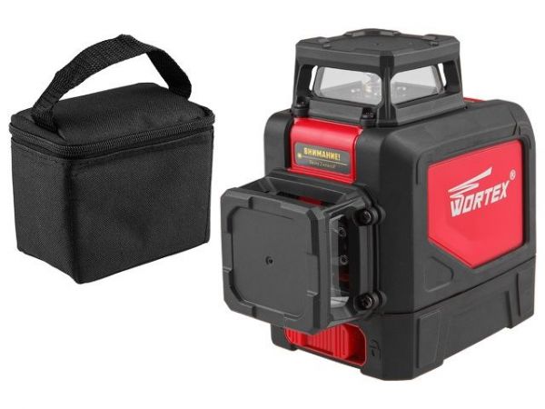 Нивелир лазерный линейный WORTEX LL 0335 D в кор.(проекция: 2 плоскости 360°, до 30 м, +/- 0,3 мм, резьба 1/4'Подходит приемник Bosch LR7)