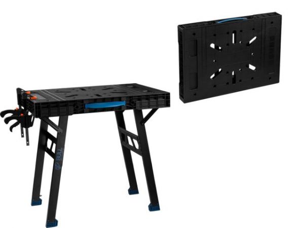 Верстак складной BULL WB 4585 в кор. 455 кг, 852x608x790 мм, переносной, 2 струбцины(Быстроскладная конструкция)