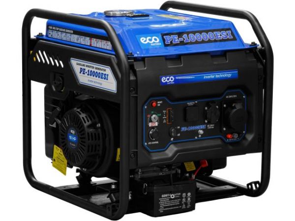 Электростанция (генератор инверторный бензиновый) ECO PE-10000ESI(инверторный, электростарт, 7.5 кВт, 230 В, автозапуск*, бак 25.0 л, вес 72 кг)