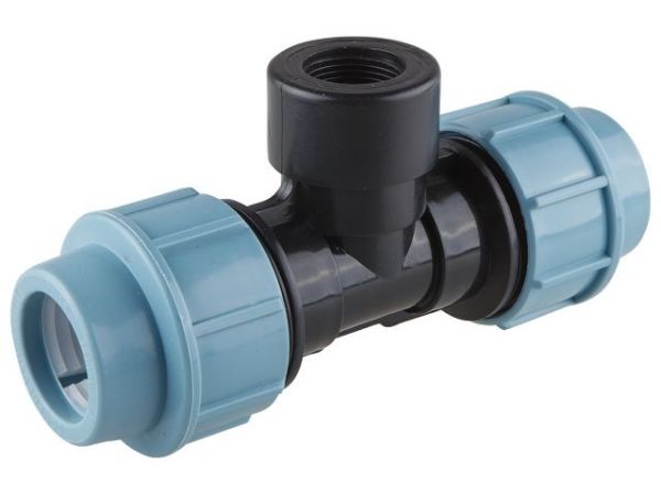 Тройник ПЭ 20 х 1/2' вн., AV Engineering(Полипропилен, макс.  16 бар, макс.  40 °С)