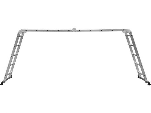Лестница алюм. многофункц. 4х5 ступ. (стрем.-280см, лестн.-570см) 14,6кг STARTUL (ST9732-05)(усиленное шарнирное соединение)
