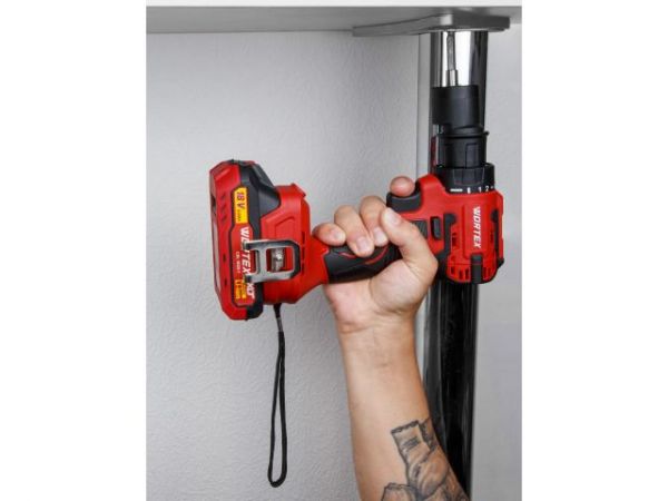 Дрель-шуруповерт WORTEX BD 2025 LiSET в чем. ALL1 XLT БЕСЩЕТ, 18 В, 55 Н*м, 2х2 А*ч + 2 насад(0-1800 об/мин, подсветка.)