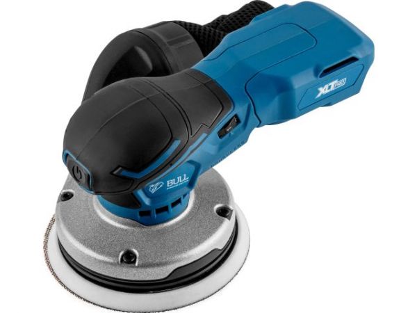 Эксцентриковая шлифмашина BULL CRS 1218 E в кор. XLTpro SOLO БЕСЩЁТ., 18 В, 125 мм(Регул. об., амплитуда колебаний: 2,5 мм)
