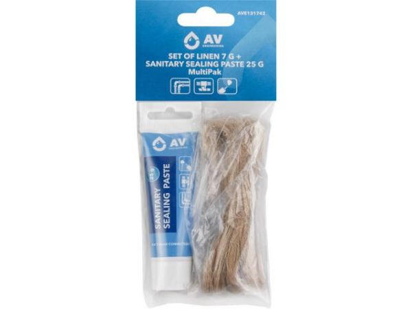 Набор сантехнический (лён 7 г + паста сантехническая MultiPak 25 г) AV Engineering(Египетский лён)
