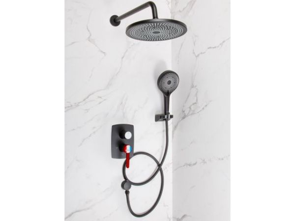 Душевая система (Lt) D35, серия Rose черный + красный, a-five(Встраиваемый, Излива нет, 1000 - 1200 мм.)