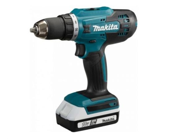 Шуруповерт MAKITA 18.0 В G-series DF488D002 в кейсе(18.0 В, G-series, 2 акк., 1.5 А/ч Li-Ion, 2 скор., 42 Нм, шурупы до 13 мм)
