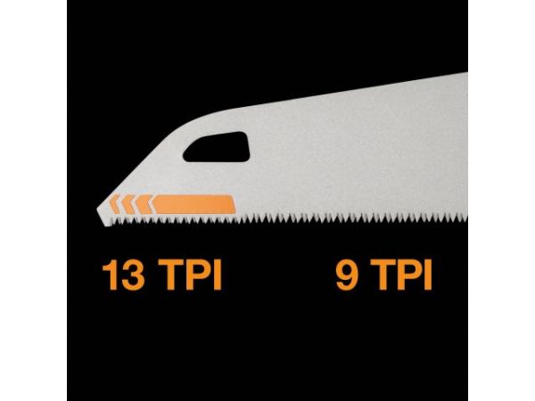 Ножовка по дереву PowerTooth 500мм 9 зубьев на дюйм FISKARS