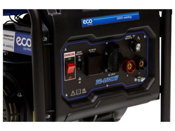 Электростанция сварочная ECO PE-160RW(1.1 кВт, 230 В, бак 15.0 л, для сварки постоянным током, 80А\160A)
