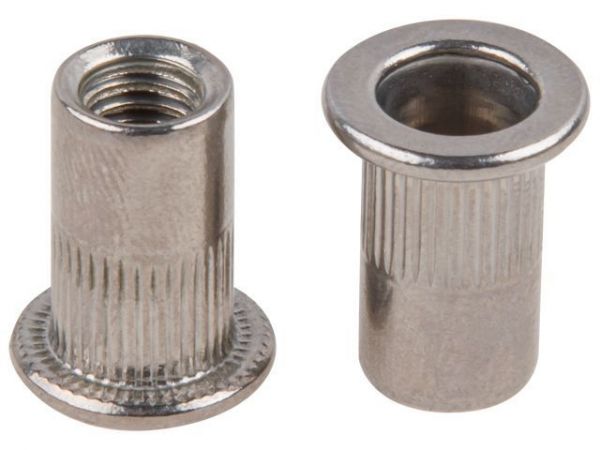 Заклепка резьбовая М10 нерж.сталь (А2), цилиндрический бортик (250 шт в карт. уп.)