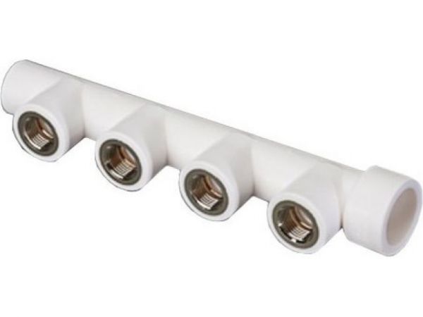 Коллектор ПП вн. резьбой 32/4х1/2', бел. РТП