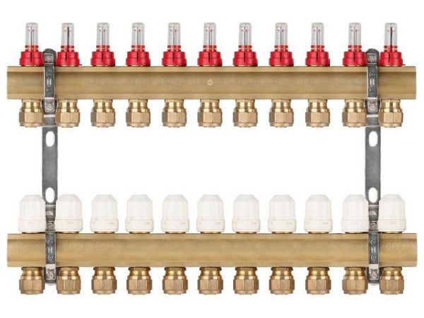 Коллекторная группа AVE777, 11 вых. AV Engineering(PRO серия Для теплого пола и водоснабжения)