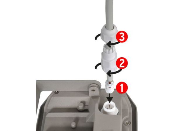 Прожектор светодиодный 20 Вт c датчиком движ. 3000К IP44 AL 2050 Brennenstuhl(2080Лм, теплый белый свет)