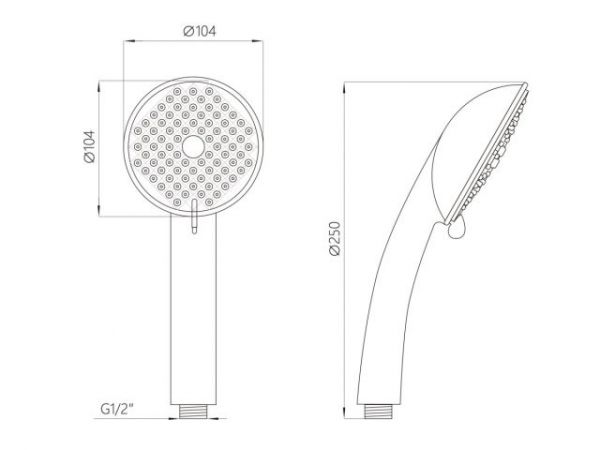 Душевая стойка AVSSS-030 AV Engineering(Высота 600 мм)