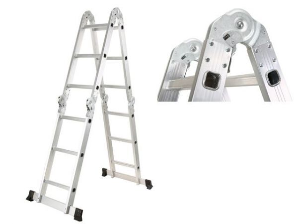 Лестница алюм. многофункц. 4х3 ступ. (стрем.-175см, лестн.-360см) 10,5кг STARTUL (ST9732-03)(шарнирное соединение)
