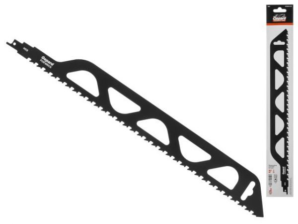 Пилка сабельная по кирпичу S 457мм (1 шт.) GEPARD(457мм, полотно для сабельной пилы по газобетону, пропил прямой)