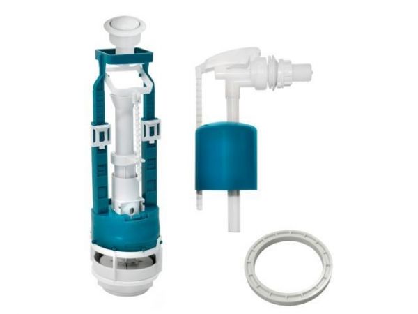 Арматура белая кнопка, бок.подводка, ИнкоЭр(И - СБ1-БпрН-Б-М Р)