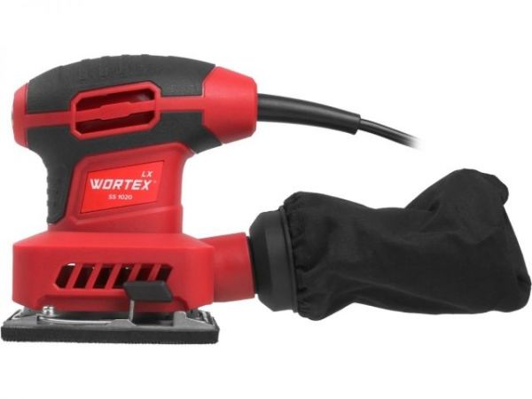 Виброшлифмашина WORTEX LX SS 1020 в кор. 240 Вт, 100х110 мм, 14000 кол/мин(крепление на липучке/скобах, 1.3 кг)