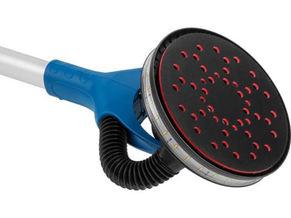 Шлифмашина для стен и потолков эксцентриковая BULL DG 2240 в кор. БЕСЩЕТ., 400 Вт, 225 мм, LED, 4000(Плав. пуск, рег. об., поддержка об., 150 см длина, регулируемый вакуум)