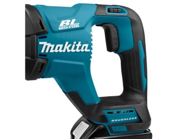 Сабельная пила MAKITA LXT DJR 187 RT в кейсе(18.0 В, 1 акк., 5.0 А/ч, Li-Ion, дерево до 255 мм, металл до 130 мм)