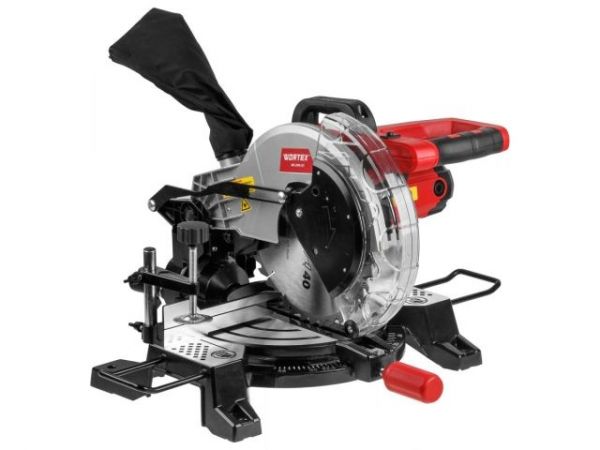 Торцовочная пила WORTEX MS 2516 LO в кор. 1500 Вт, 255 мм, глуб. до 80 мм, шир. до 115 мм, лазер