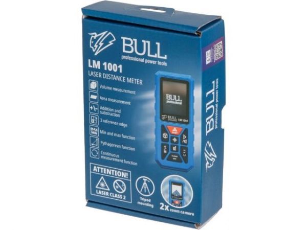 Дальномер лазерный BULL LM 1001 в кор. 2Х зум камера, 0,08 – 100 м, +- 1,5 мм