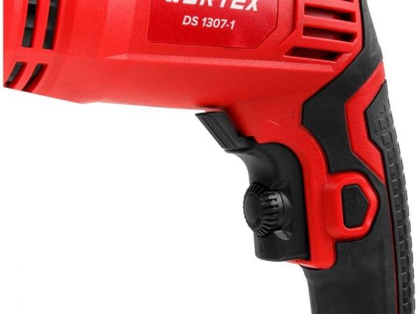Дрель ударная WORTEX DS 1307-1 в кор. 800 Вт, 1 скор, 25 мм в дер., ключевой патрон 13 мм. (Обороты 0-2700 об/мин;  частота ударов 43 200 уд/мин;)