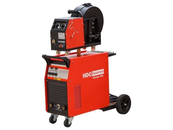 Полуавтомат сварочный HDC Kansas 350(380В, MIG/FLUX/MMA, евроразъем, синергетич. режим)