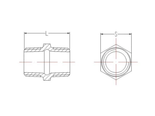 Ниппель 1 1/4' нар.-нар. чугун оцинк., AV Engineering
