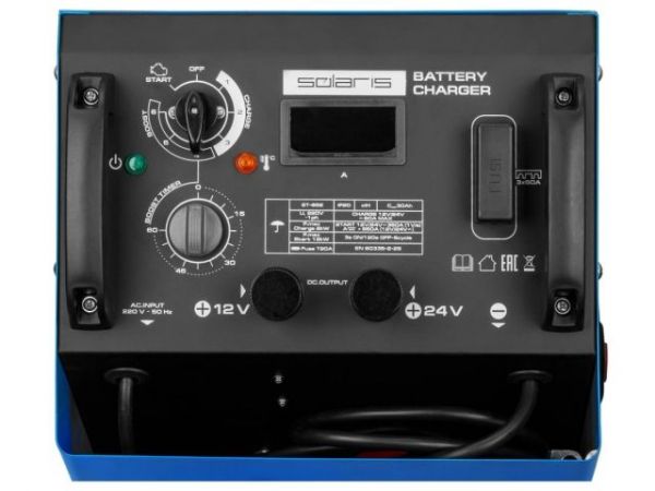 Пуско-зарядное устройство Solaris ST-652(12 В / 24 В; номин.пуск.ток 350 А; макс.пуск.ток 650 А; таймер)