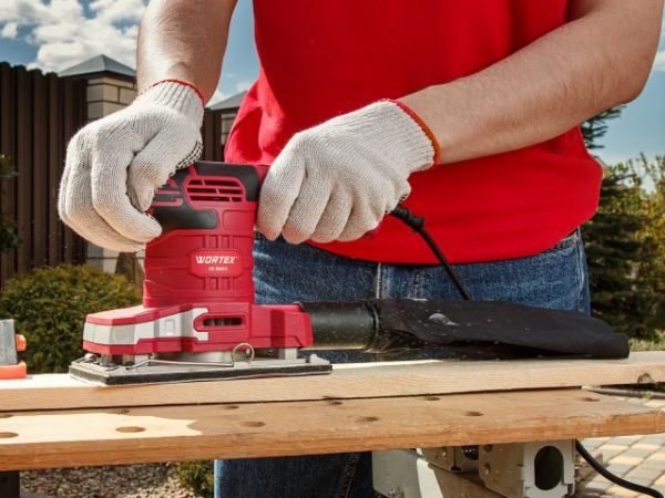 Виброшлифмашина WORTEX SS 1920 E в кор. 260 Вт, 90х187 мм, 6000-13000 кол/мин(крепление на липучке/скобах, 1,8 кг)