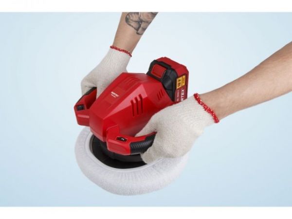 Полировальная машина WORTEX CPM 2518 E в кор. ALL1 XLT с акб и з/у SET(18 В, 250 мм, 1500-3000 об/мин)