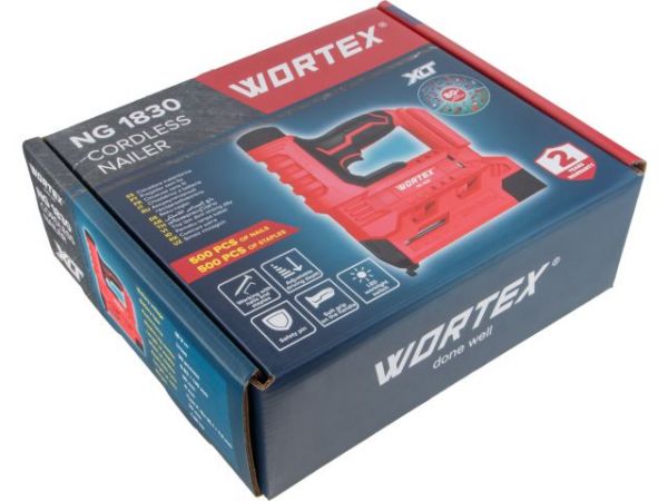 Гвоздезабиватель WORTEX NG 1830 в кор. ALL1 XLT SOLO.,18 В, 15-32 мм, 30 уд/мин. (тип гвоздей: 18GA)
