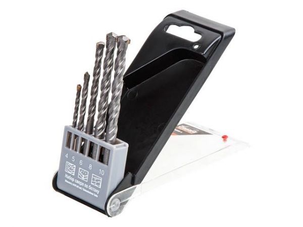 Набор сверл по бетону 5шт 4-10мм GEPARD (GP0200-5)(победитовое ударное (4, 5, 6, 8, 10))