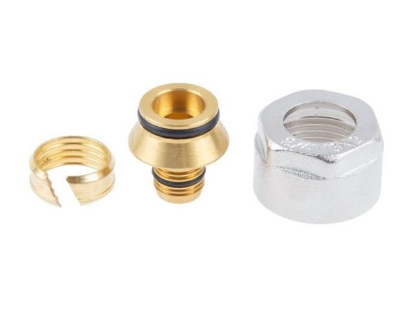 Евроконус (адаптер) 16(2.0) х 3/4' вн. для труб PEX, AV Engineering(Латунь, макс.  8 бар, макс.  110 °С)