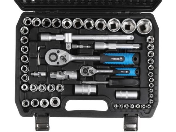 Набор головок и бит 108пр. TREK(1/4', 1/2', 6 граней)